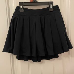 abercrombie kids Black Pleated Skort